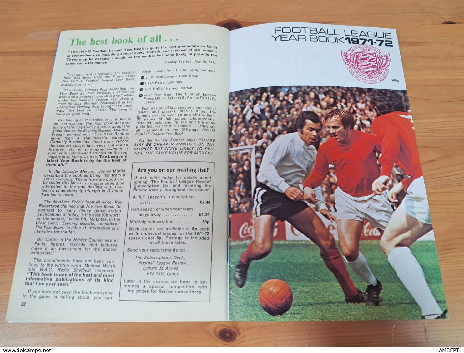 Football League Review poster Newcastle 1971/72