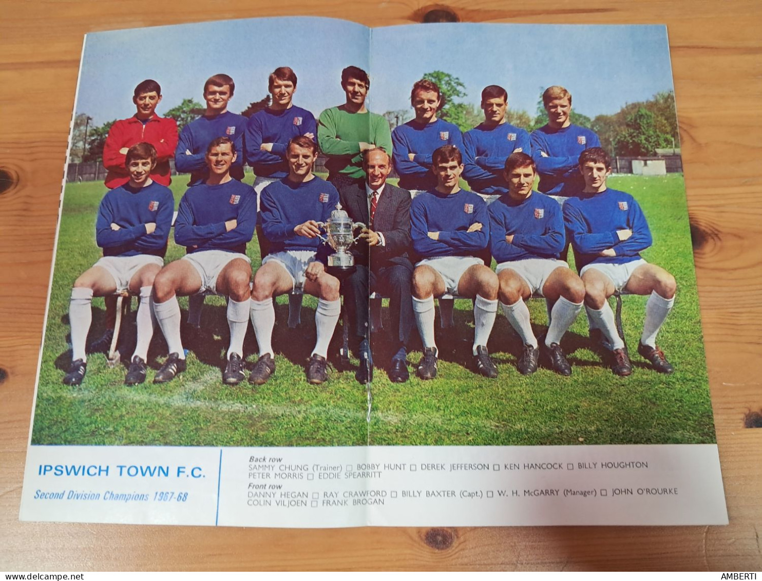 Football League Review Poster Ipswich Town 1967/68 - Sports