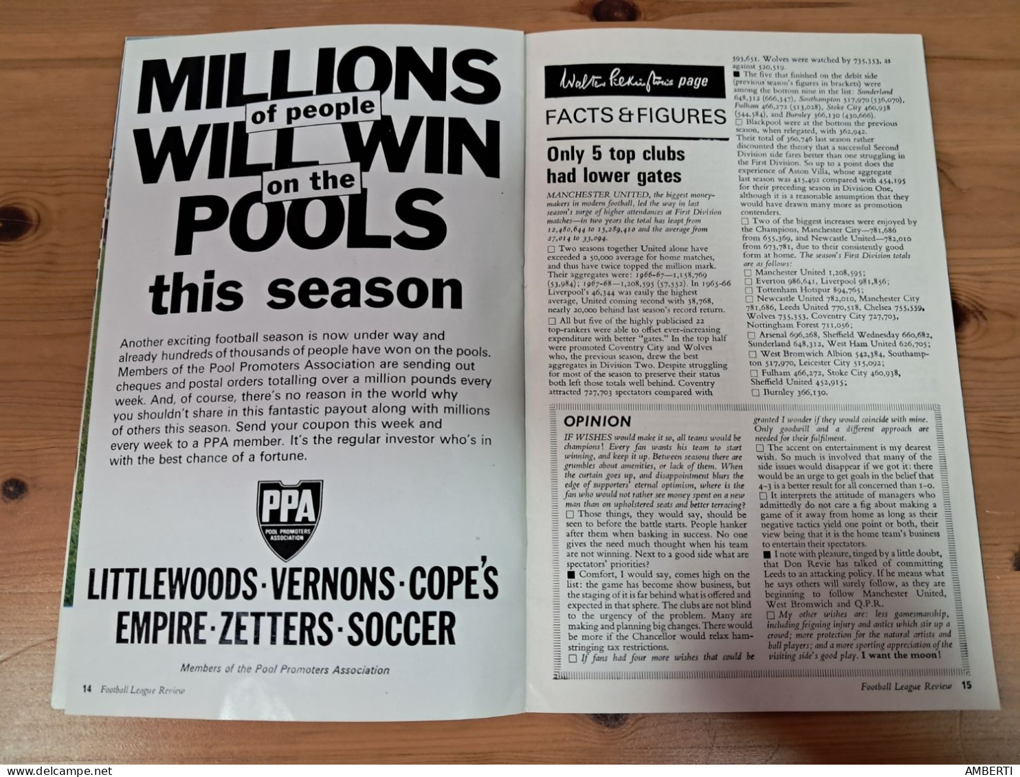 Football League Review poster Ipswich Town 1967/68