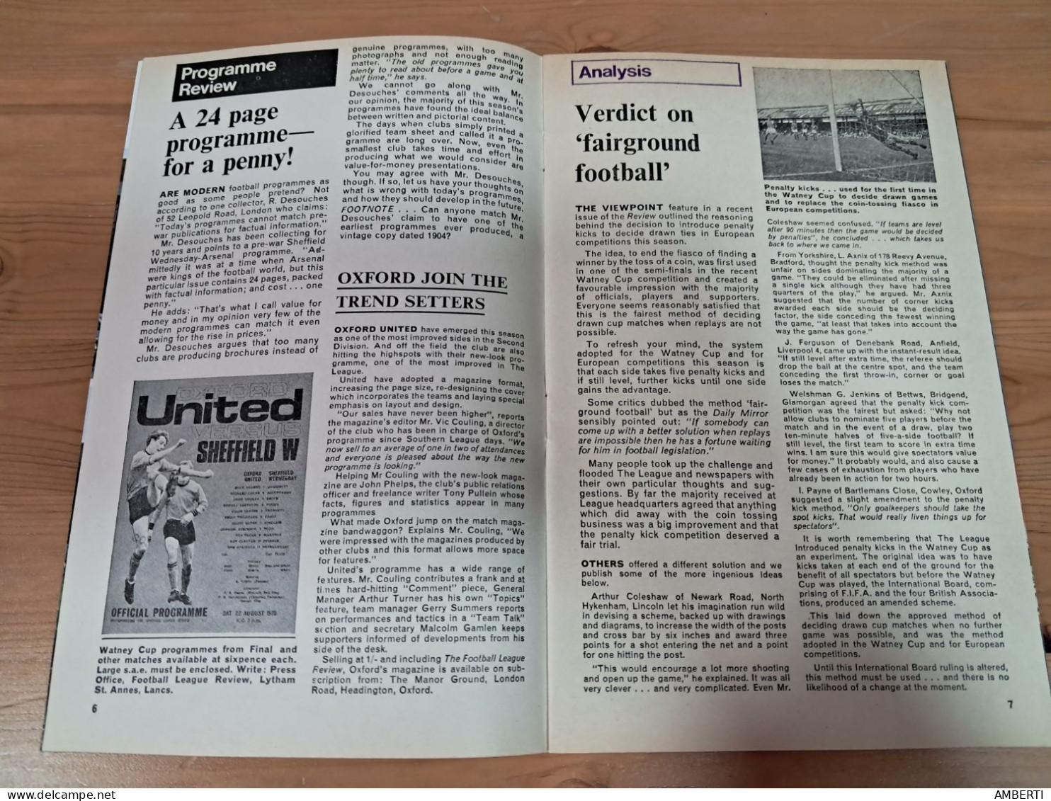 Football League Review Poster Tottenham 1970/71 - Deportes