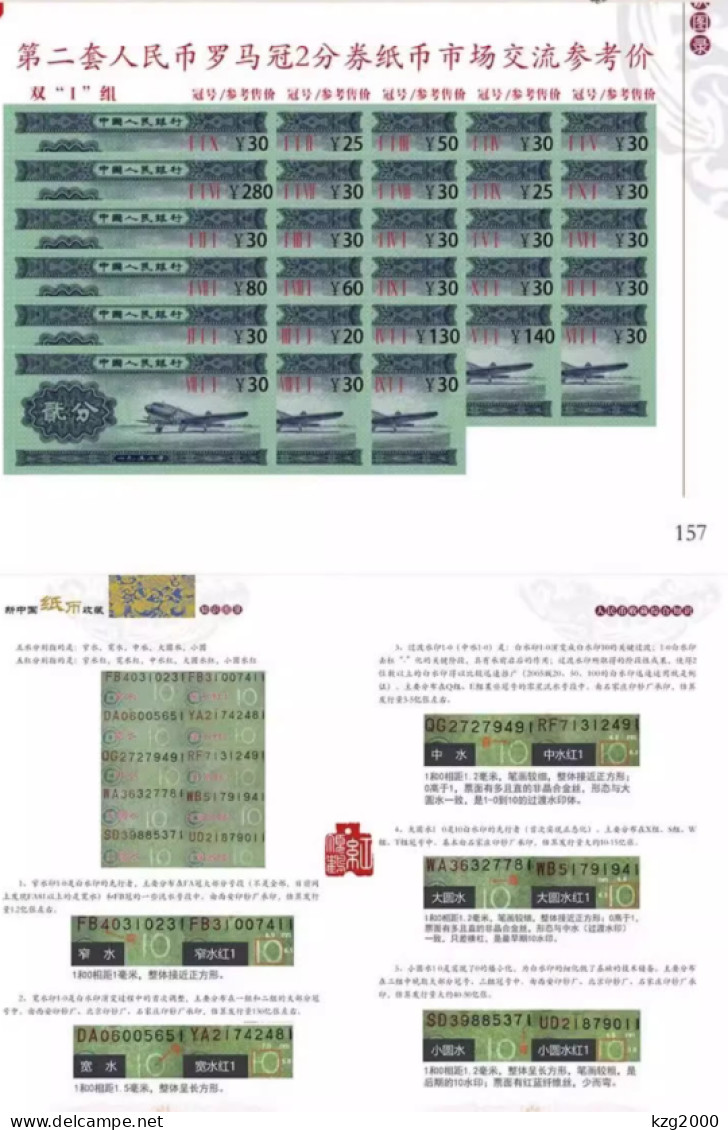 China 1948-2022 Catalogue of Chinese RMB banknotes Paper Money