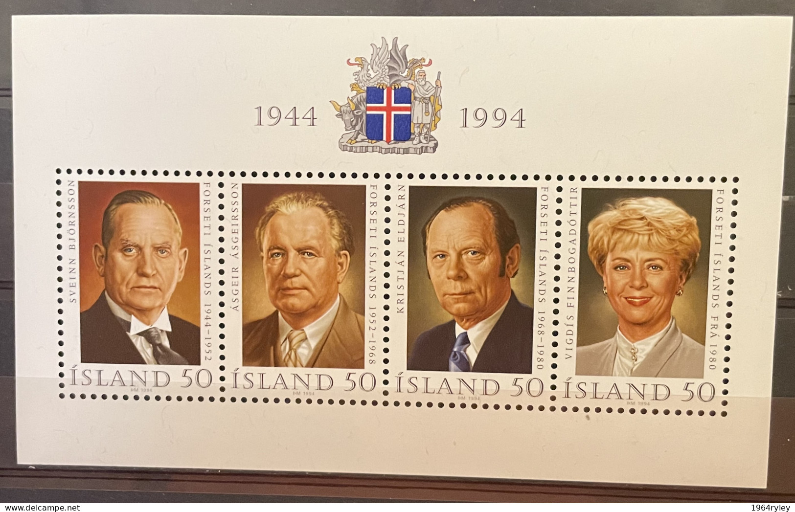 ICELAND - MNH** - 1994  # B 16 - Blocs-feuillets