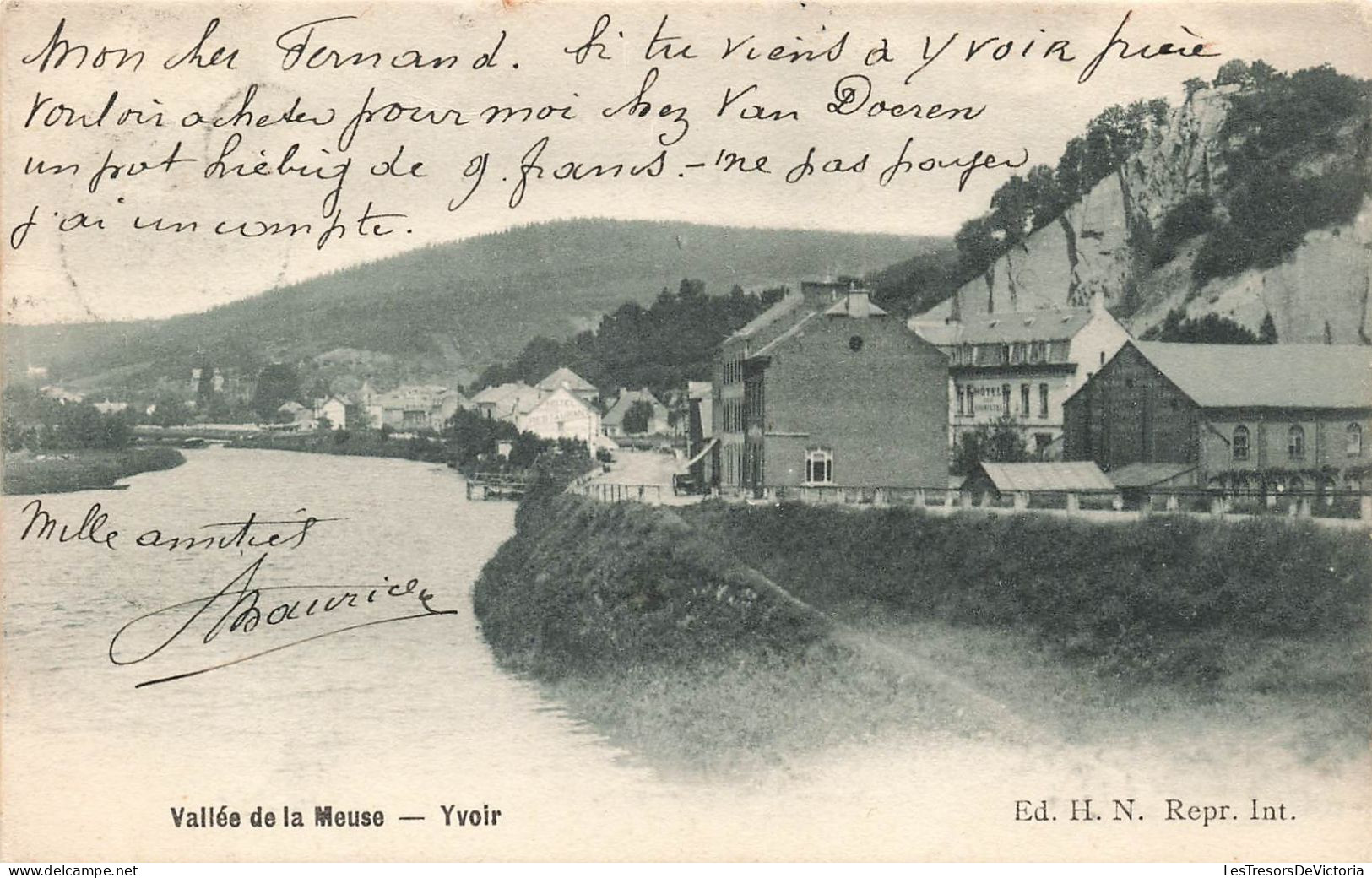 BELGIQUE - Yvoir - Vallée De La Meuse - Carte Postale Ancienne - Yvoir