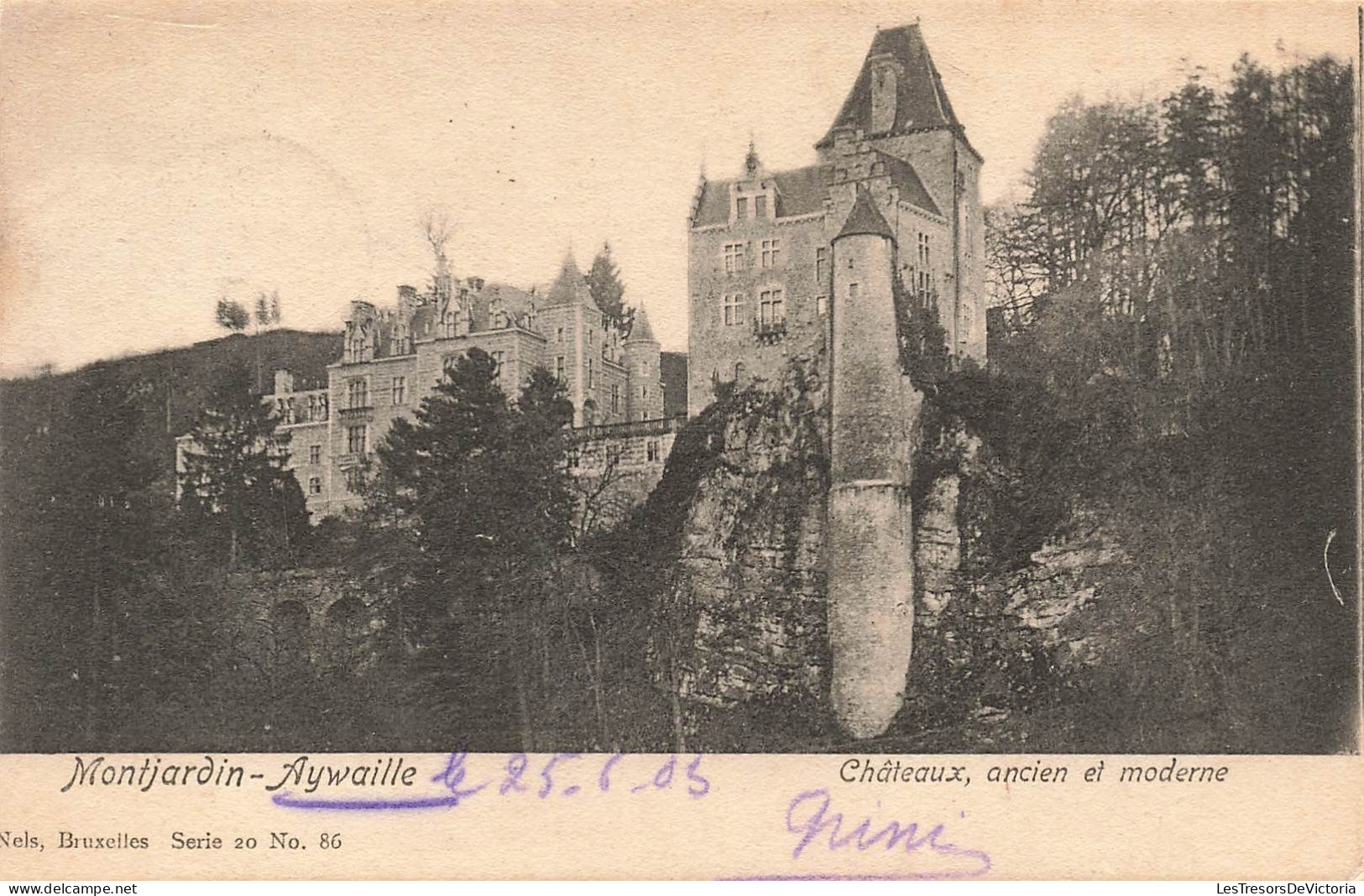 BELGIQUE - Montjardin-Aywaille - Châteaux Ancien Et Moderne - Carte Postale Ancienne - Aywaille