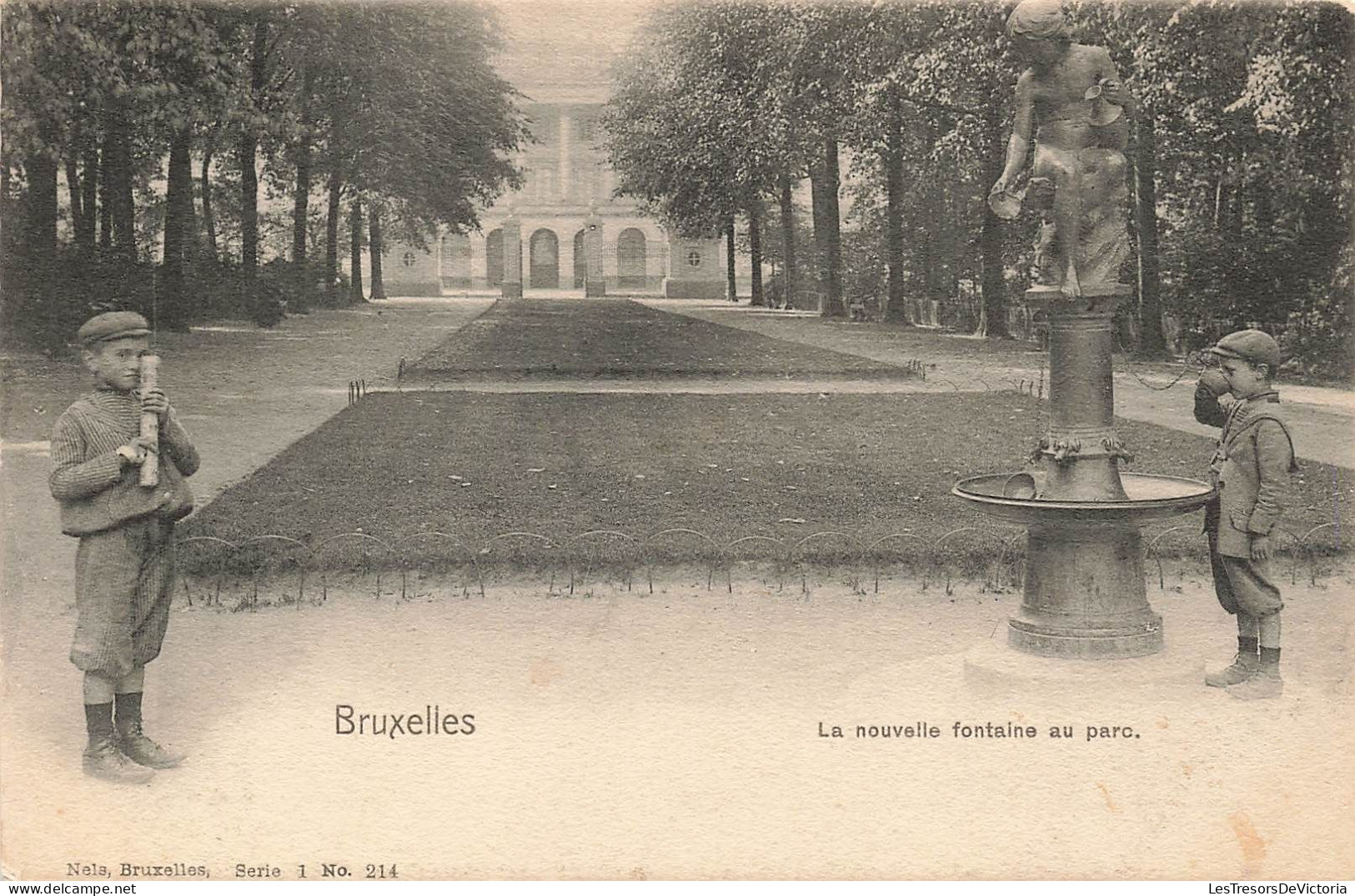 BELGIQUE - Bruxelles - La Nouvelle Fontaine Au Porc - Carte Postale Ancienne - Bosques, Parques, Jardines