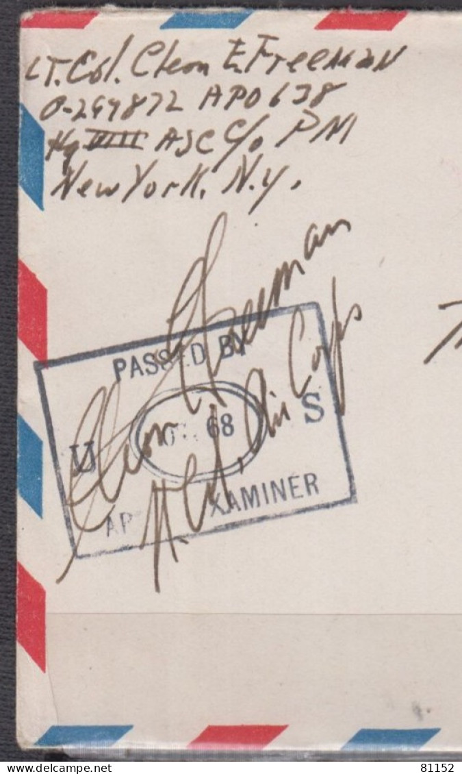 USA  ENTIER De 6c Sur Enveloppe De NEW YORK Postée Le 14 JANV 1943 Avec CENSURE " Army Examiner " Pour ST LOUIS Missouri - 1941-60
