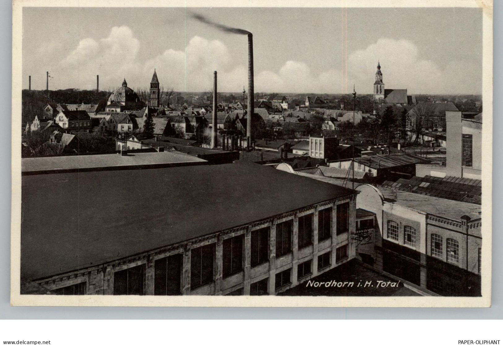 4460 NORDHORN, Blick über Den Ort, 1943 - Nordhorn