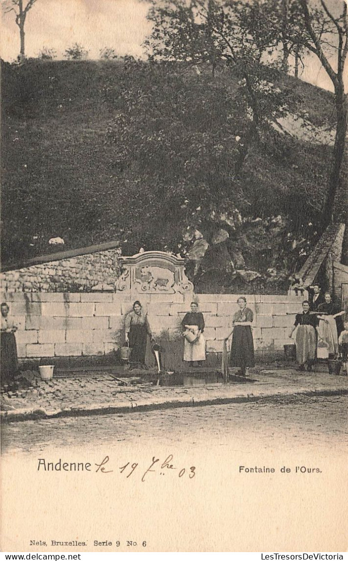 BELGIQUE - Andenne - Fontaine De L'Ours - Carte Postale Ancienne - Andenne