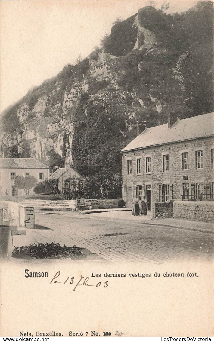 BELGIQUE - Andenne - Samson - Les Derniers Vestiges Du Château Fort - Carte Postale Ancienne - Andenne