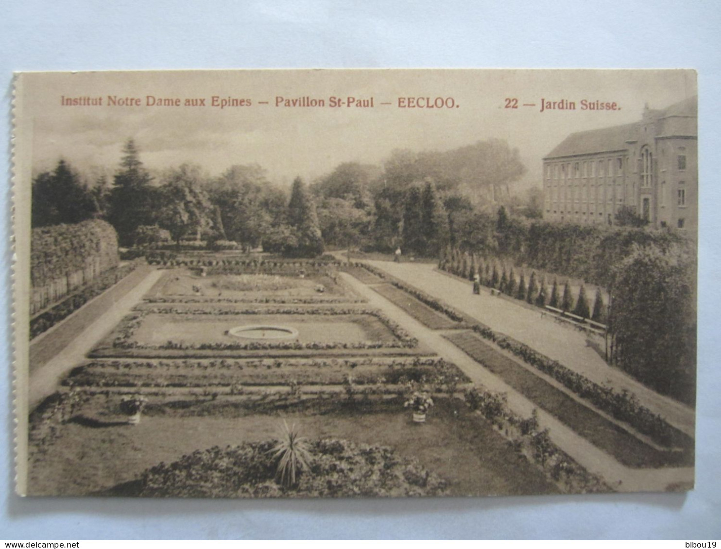 CPA INSTITUT NOTRE DAME AUX EPINES PAVILLON ST PAUL EECLOO JARDIN SUISSE - Eeklo