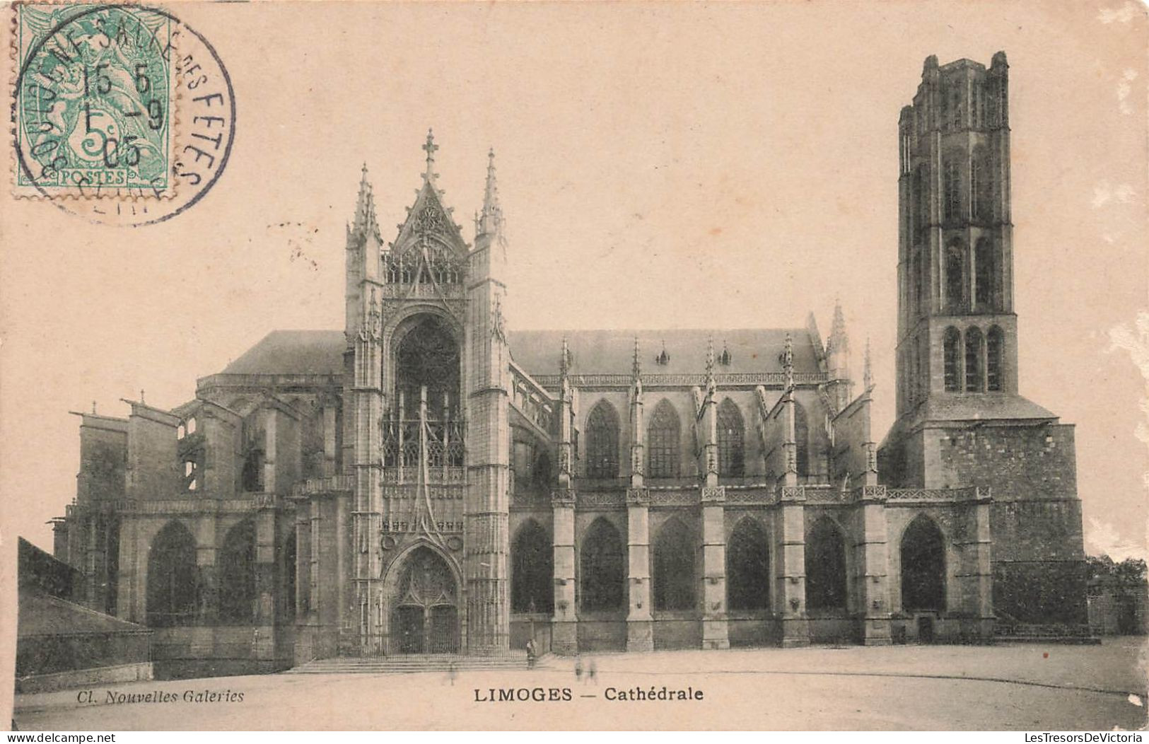 FRANCE - Limoges - Façade De La Cathédrale - Carte Postale Ancienne - Limoges