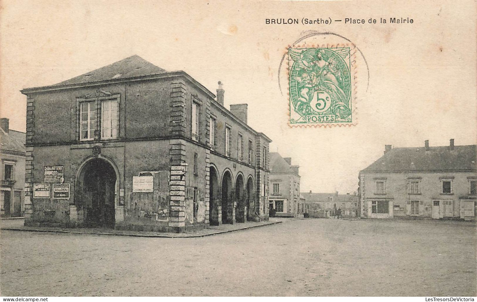 FRANCE - Brulon - Place De La Mairie - Carte Postale Ancienne - Brulon