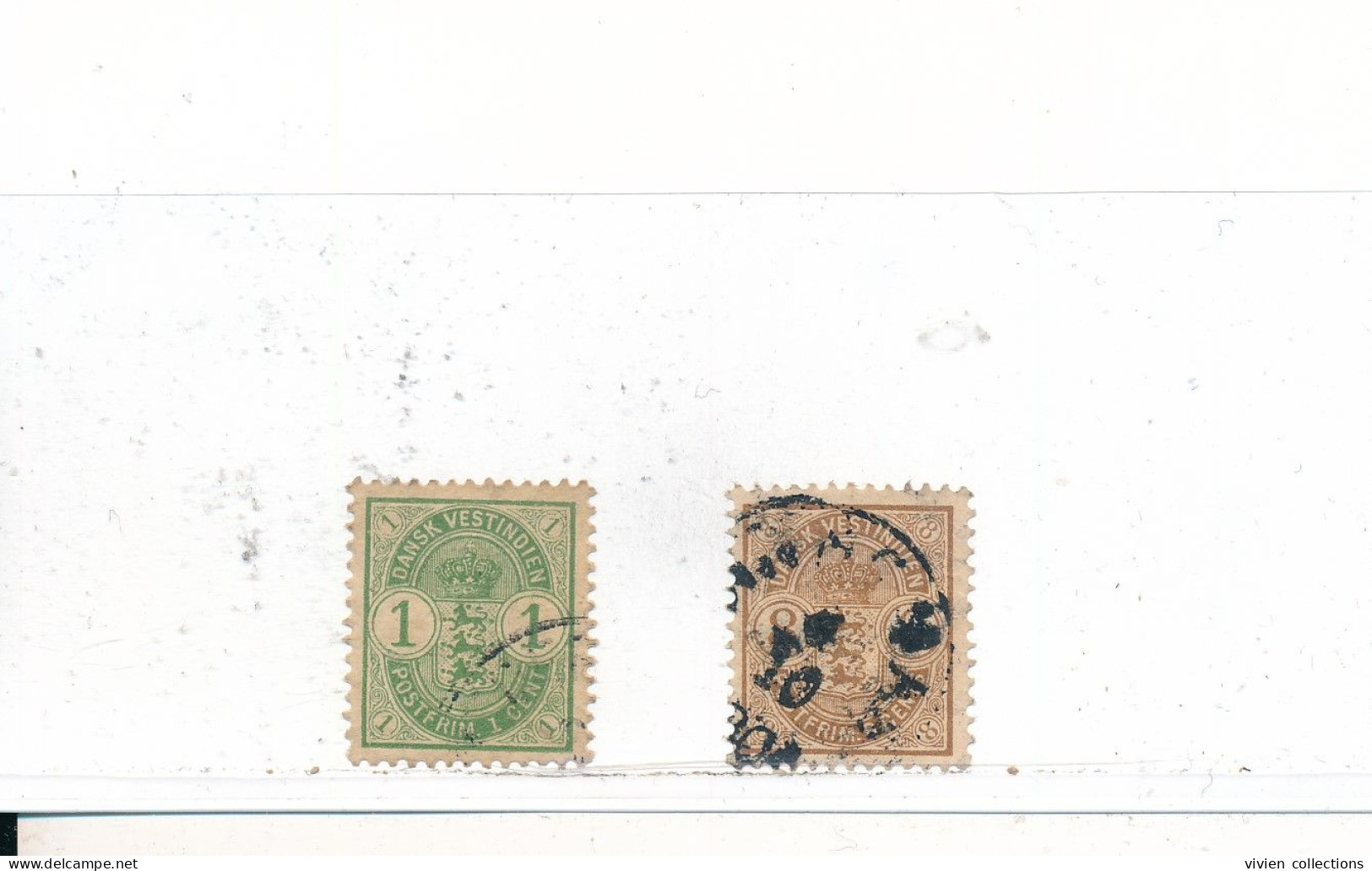 Danemark Antilles Danoises N° 16 Et 19 Oblitérés - Denmark (West Indies)