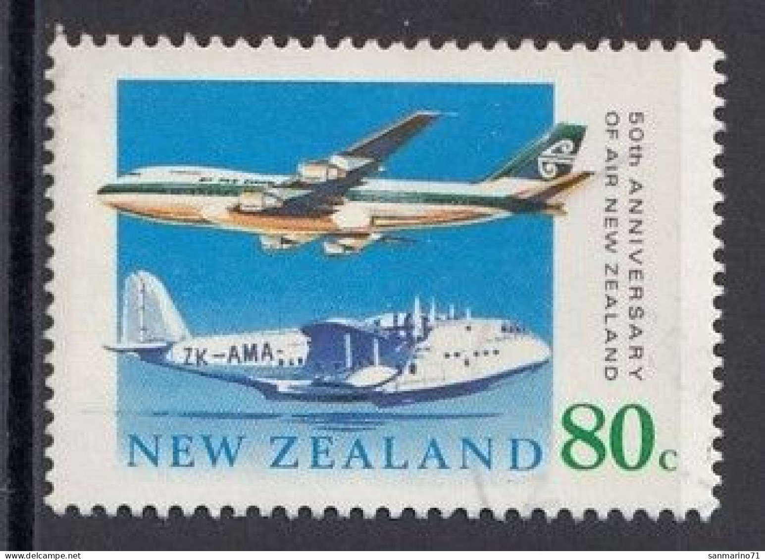 NEW ZEALAND 1104,used,falc Hinged - Used Stamps