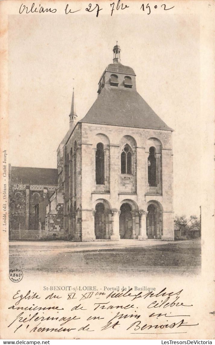 FRANCE - Orléans - Saint Benoit Loire - Portail De La Basilique - Carte Postale Ancienne - Orleans