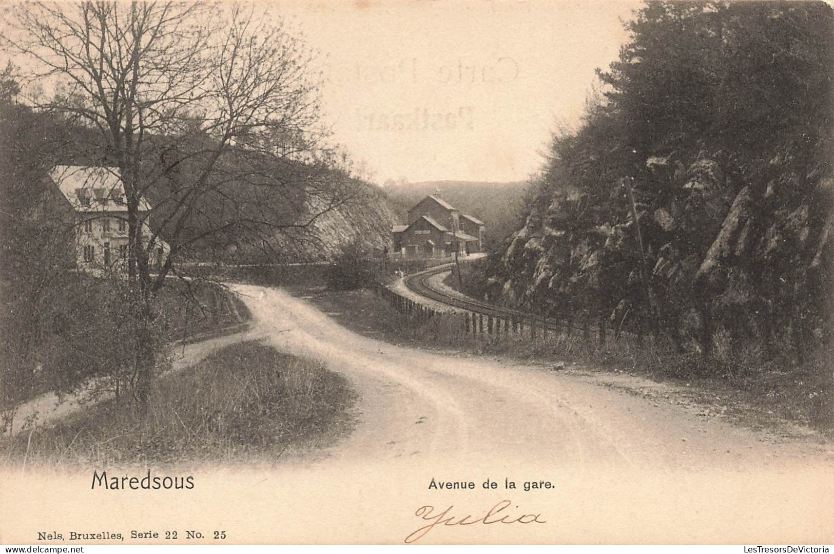 BELGIQUE - Maredsous - Avenue De La Gare - Carte Postale Ancienne - Anhée