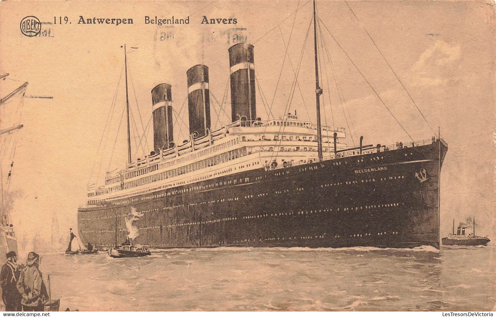 BELGIQUE - Antwerpen - Belgenland - Bateau - Carte Postale Ancienne - Antwerpen