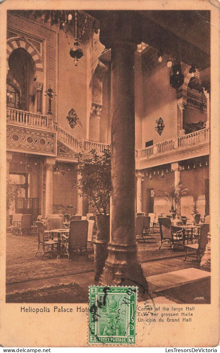 EGYPTE - Héliopolis - Palace - Un Coin Du Grand Hall - Carte Postale Ancienne - Andere & Zonder Classificatie