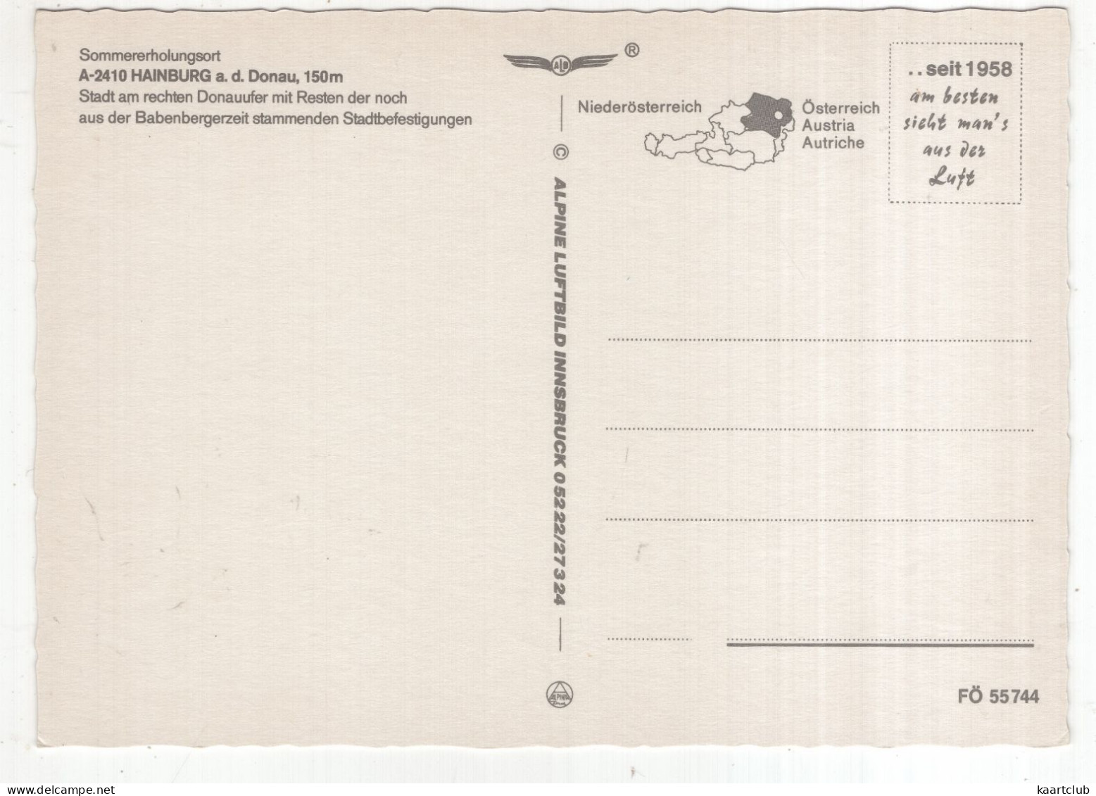 Hainburg / Donau - (N.Ö., Österreich/Austria) - Alpine Luftbild - Hainburg