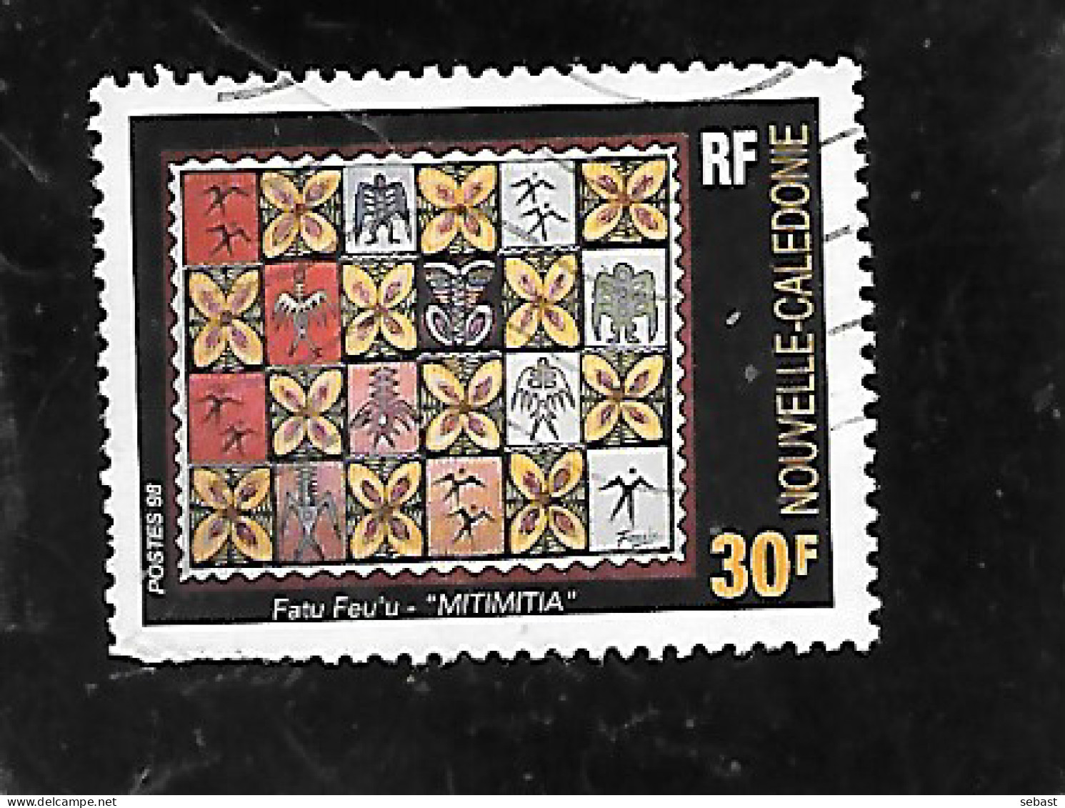 TIMBRE OBLITERE DE NOUVELLE CALEDONIE DE 1998 N° YVERT 757 - Usati