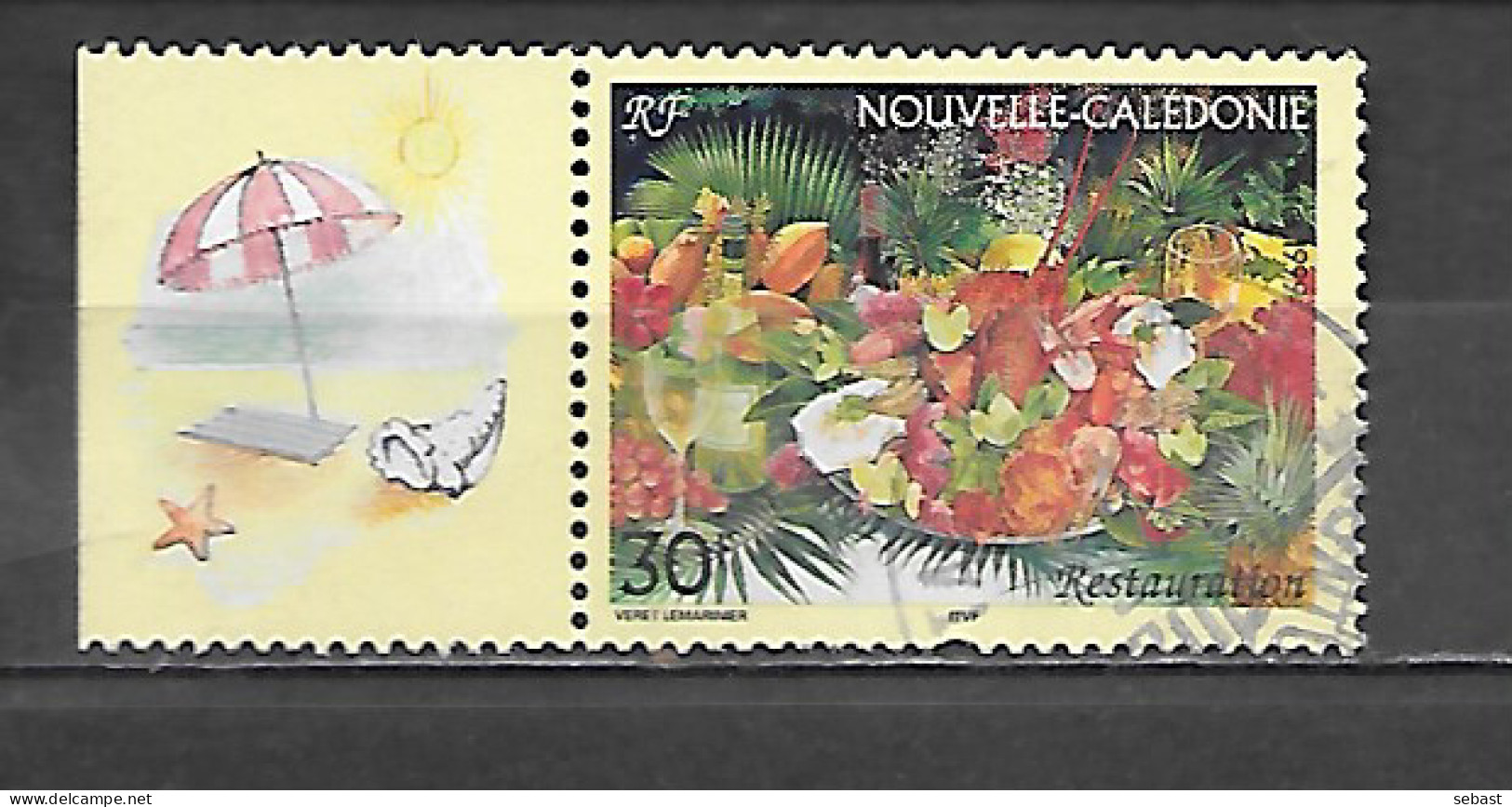 TIMBRE OBLITERE DE NOUVELLE CALEDONIE DE 1999 N° YVERT 801 - Usati