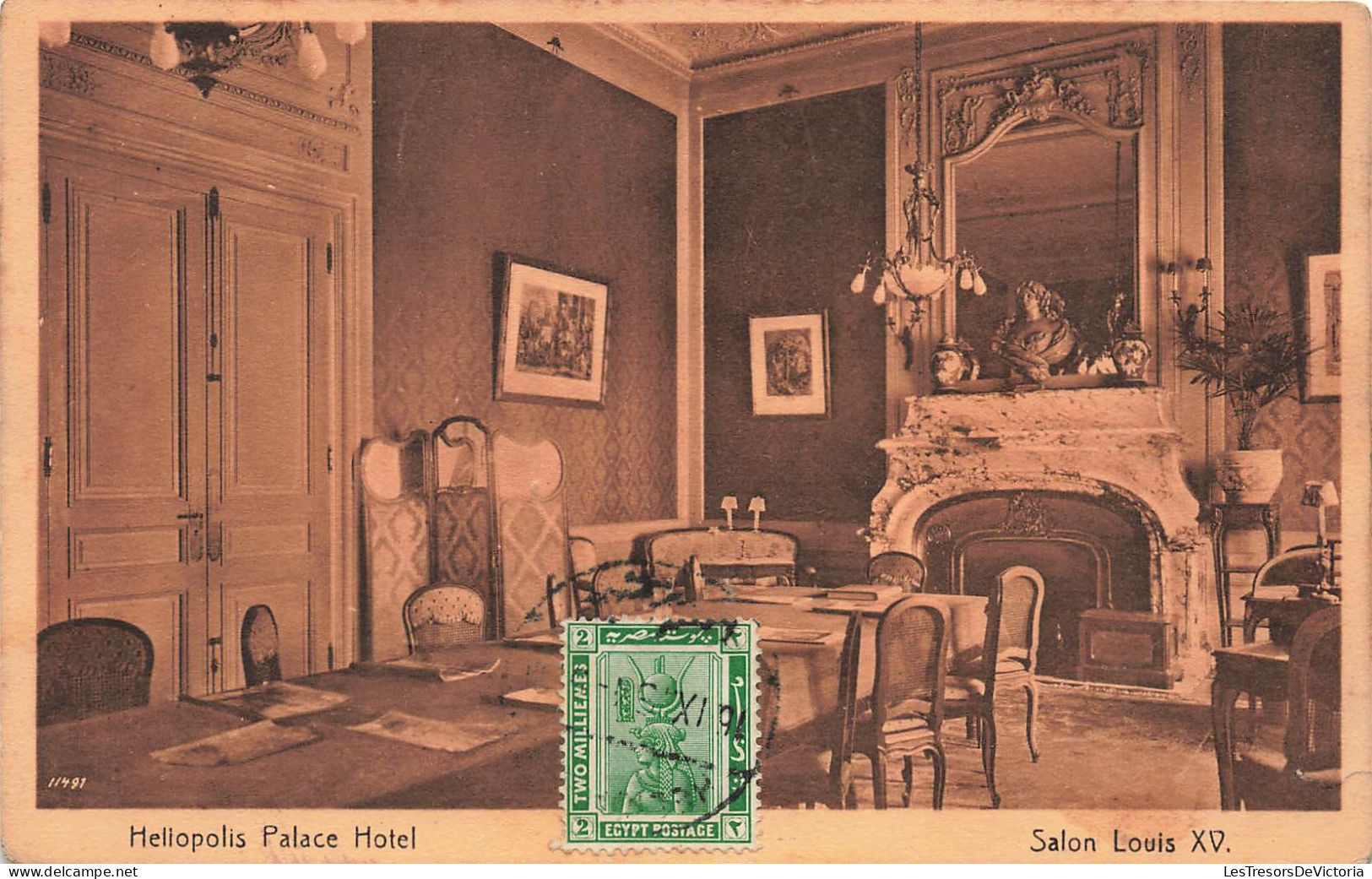 EGYPTE - Héliopolis - Palace Hotel - Salon Louis XV - Carte Postale Ancienne - Andere & Zonder Classificatie