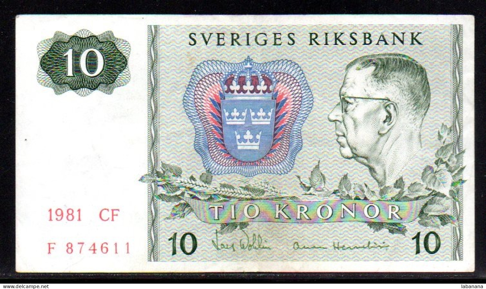 681-Suède 10 Kronor 1981 CF874 - Suecia