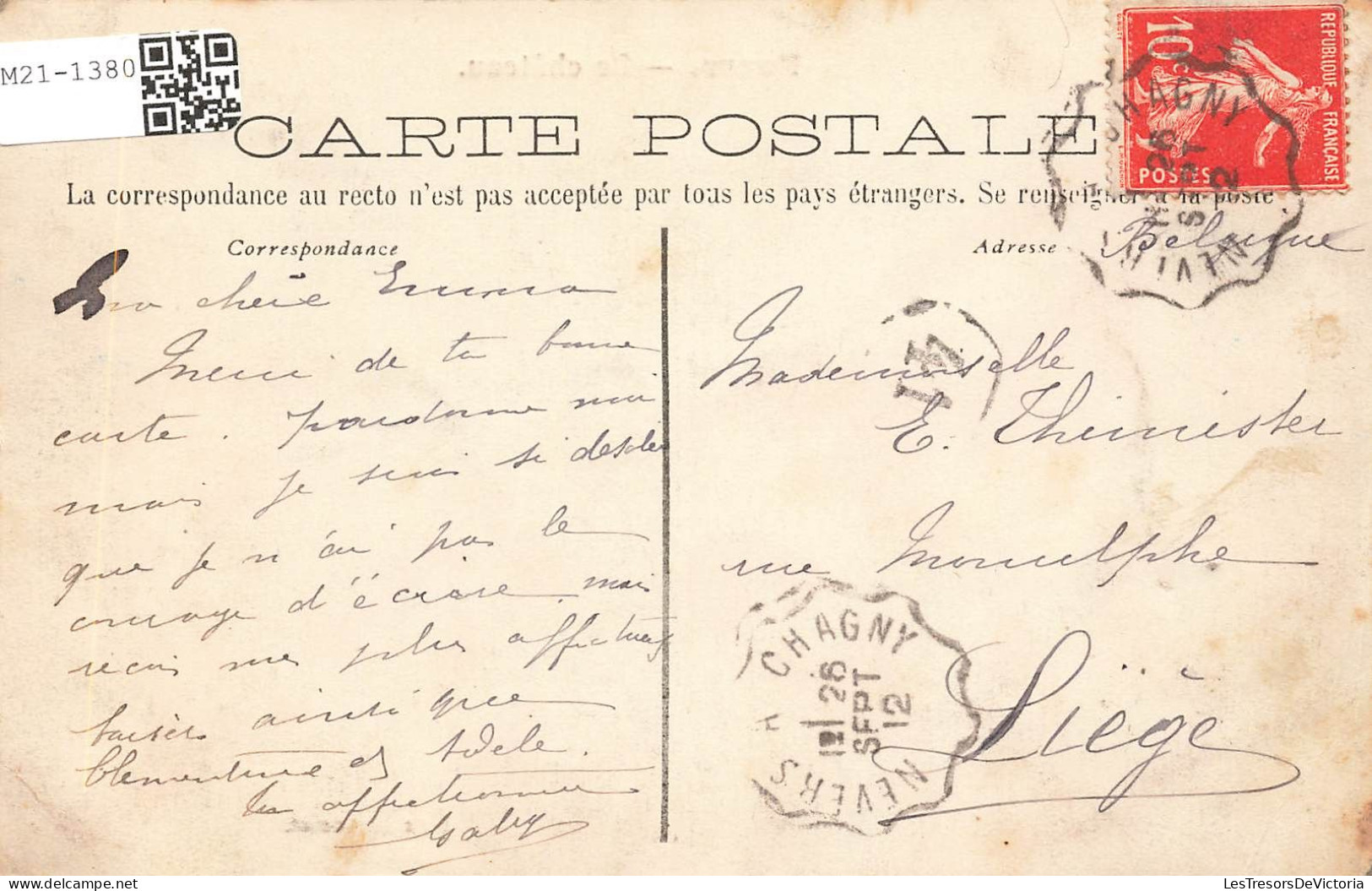 FRANCE - Fours - Le Château - Carte Postale Ancienne - Nouvelle Calédonie