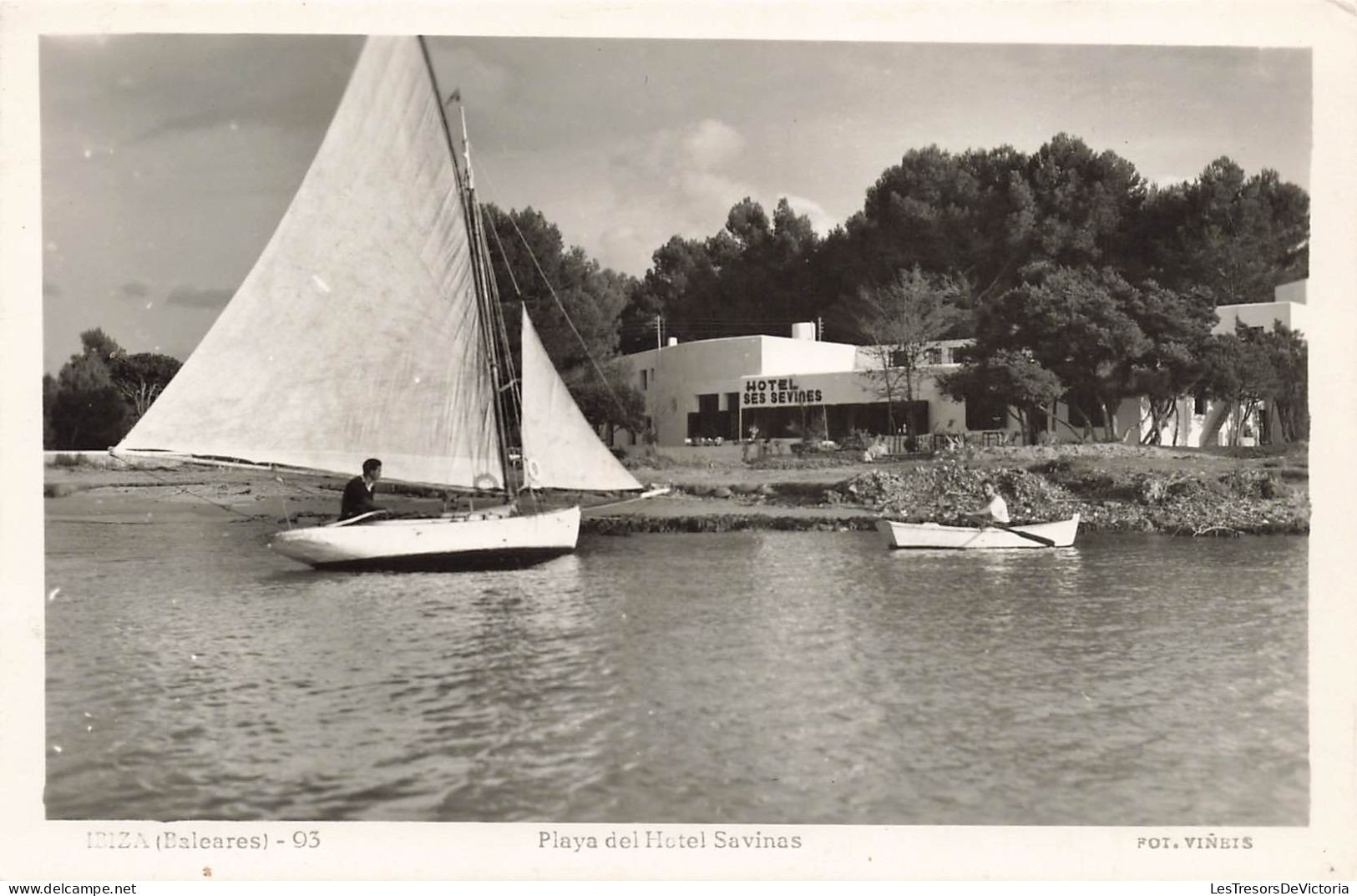 ESPAGNE - Ibiza - Plage De L' Hôtel Savinas - Carte Postale Ancienne - Ibiza