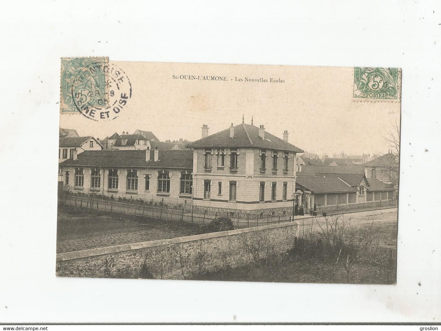 SAINT OUEN L'AUMONE (95) LES NOUVELLES ECOLES 1905 - Saint-Ouen-l'Aumône