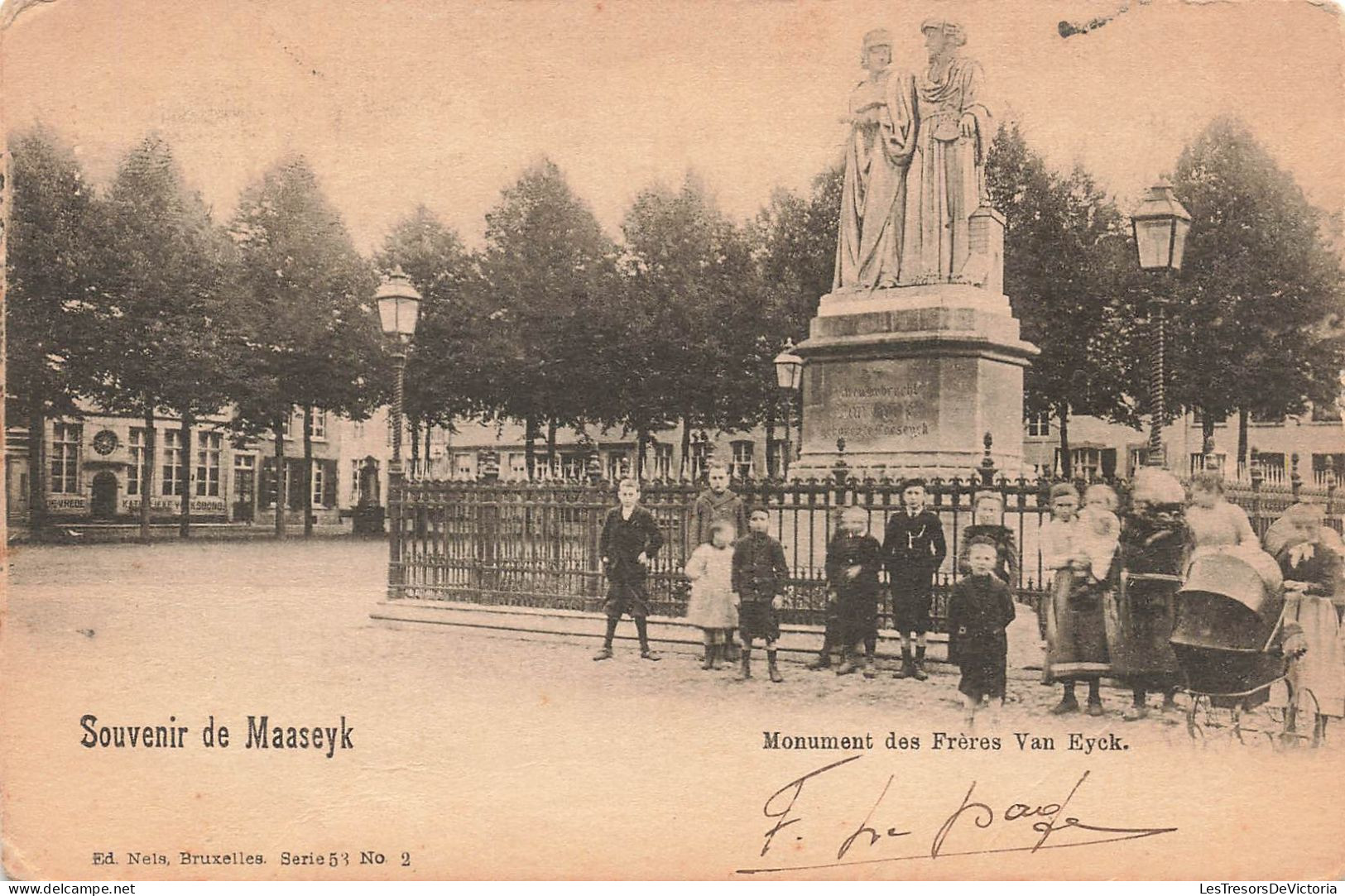 BELGIQUE - Maaseyk - Monument Des Frères Van Eyck - Carte Postale Ancienne - Maaseik