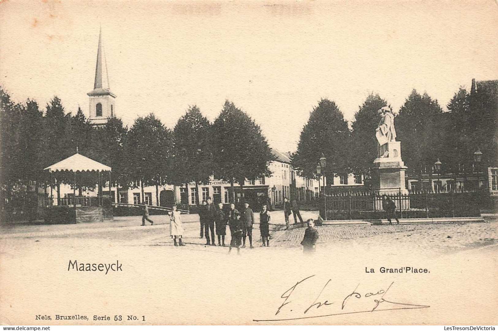 BELGIQUE - Maaseyck - La Grand'place - Carte Postale Ancienne - Maaseik