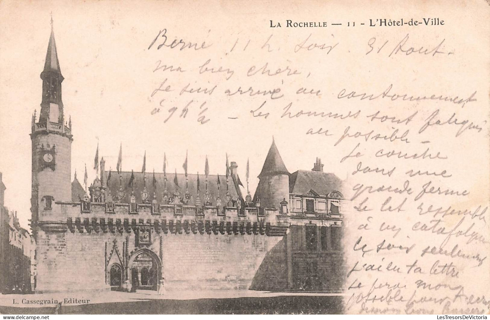 FRANCE - La Rochelle - L'Hôtel De Ville - Carte Postale Ancienne - La Rochelle