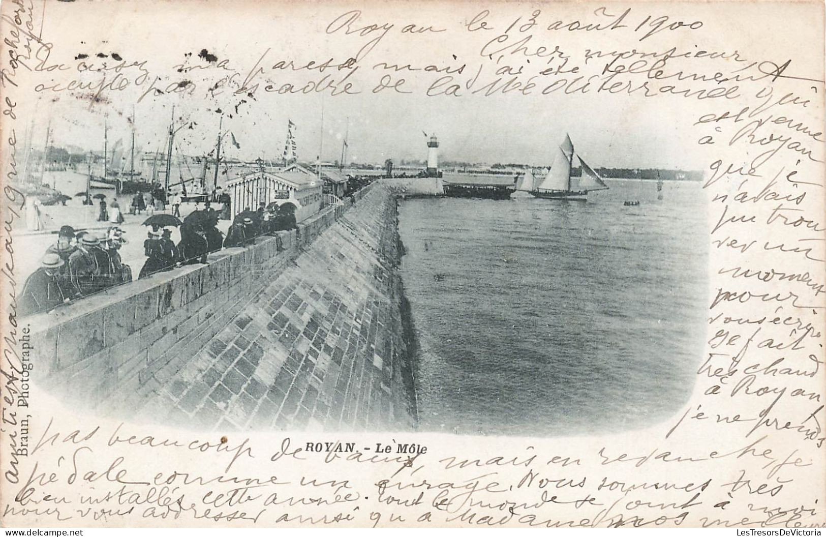 FRANCE - Royan - Vue Sur Le Môle - Carte Postale Ancienne - Royan