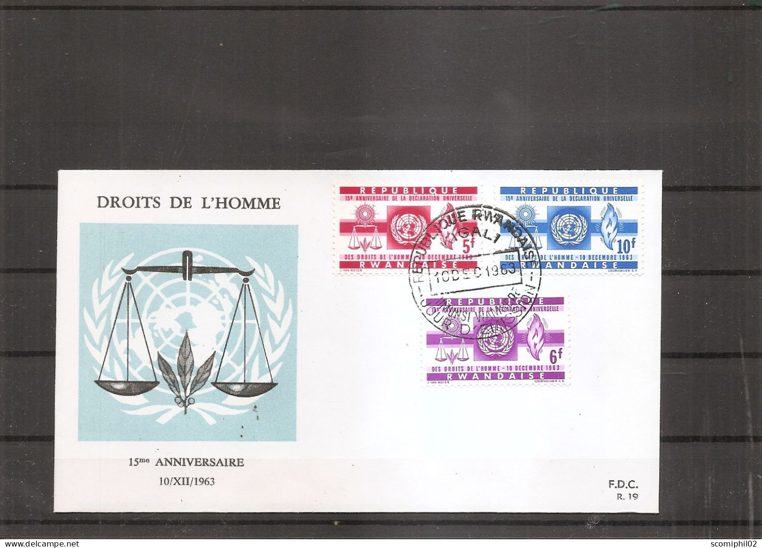 Rwanda - Droits De L'homme ( FDC De 1963  à Voir) - 1962-1969