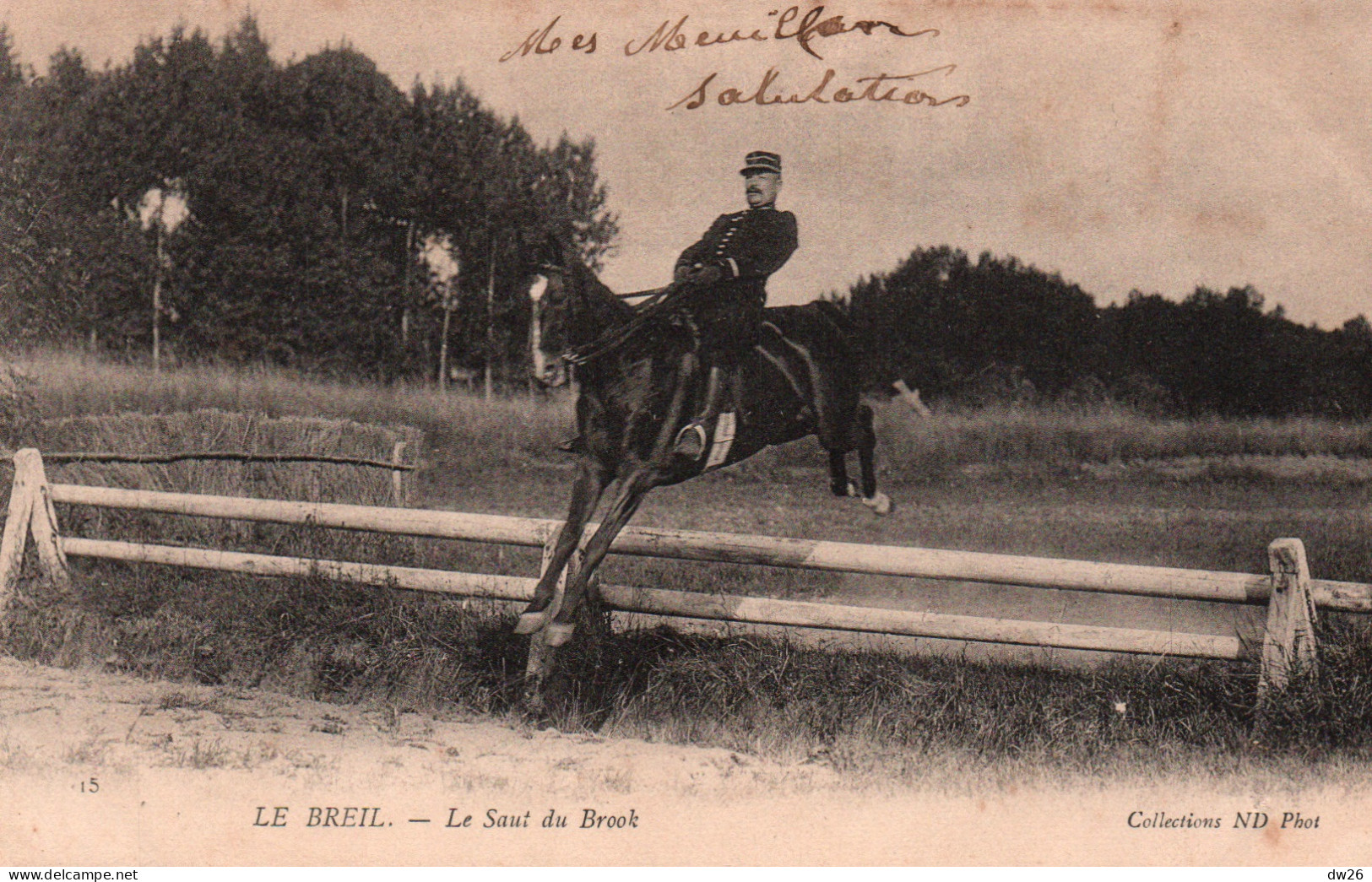 Equitation (saut D'obstacle) Le Breil (Sarthe) Le Saut Du Brook - Carte ND Phot N° 15 - Reitsport