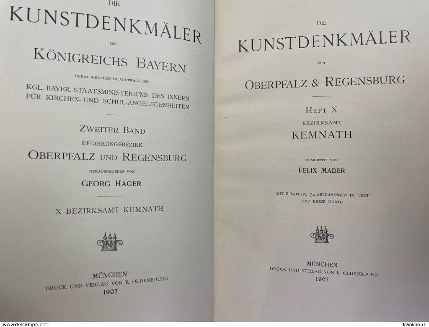 Die Kunstdenkmäler Von Oberpfalz & Regensburg; Heft 10., Bezirksamt Kemnath. - Architettura