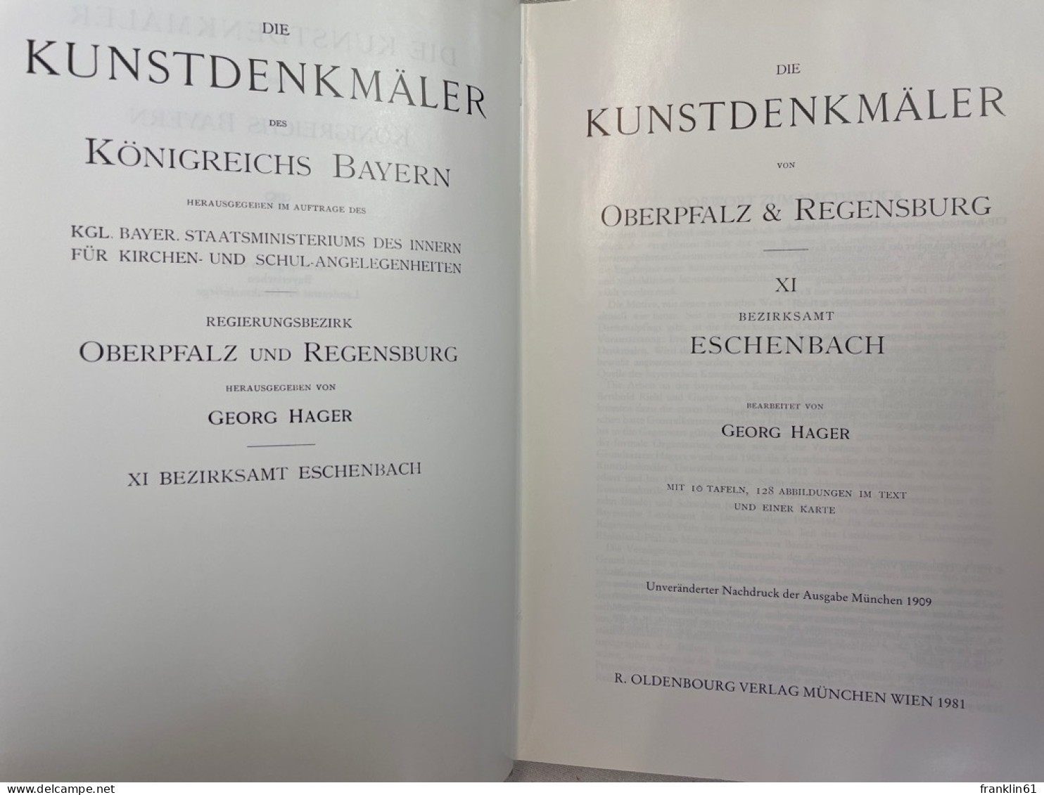 Die Kunstdenkmäler Von Oberpfalz Und Regensburg. XI. Bezirksamt Eschenbach. - Architectuur