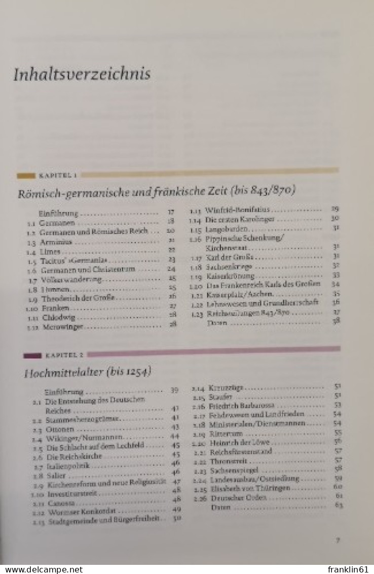 Deutsche Geschichte In Schlaglichtern. - Glossaries