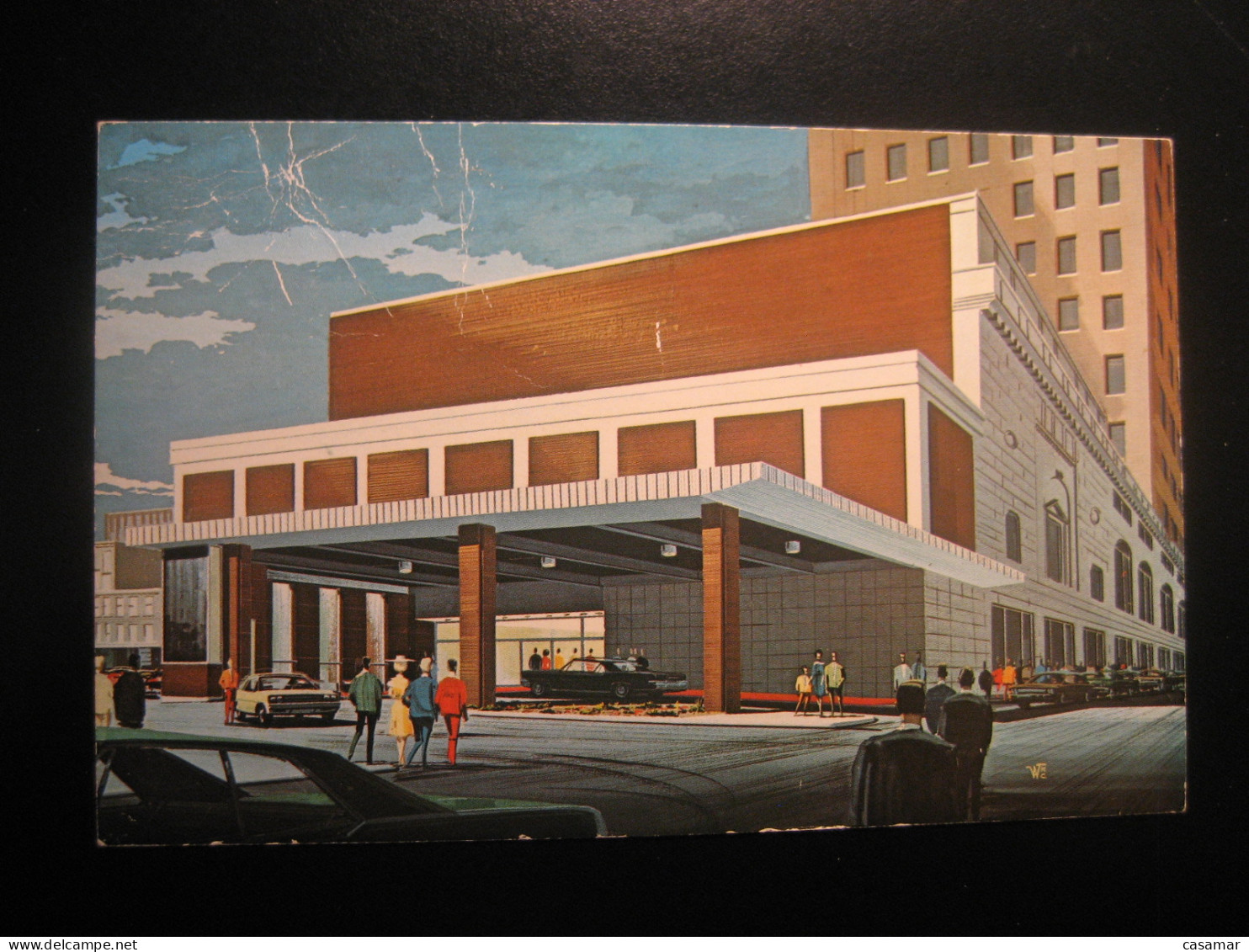 TOLEDO Ohio The New Commodore Perry Motor Inn Cancel 1970 To Sweden Postcard USA - Toledo