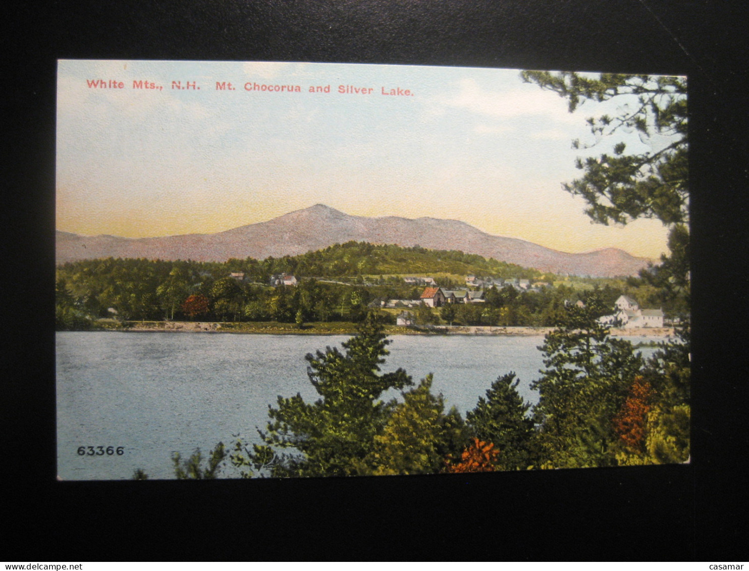 WHITE MOUNTAINS New Hampshire Mountain Chocorua And Silver Lake Postcard USA - White Mountains