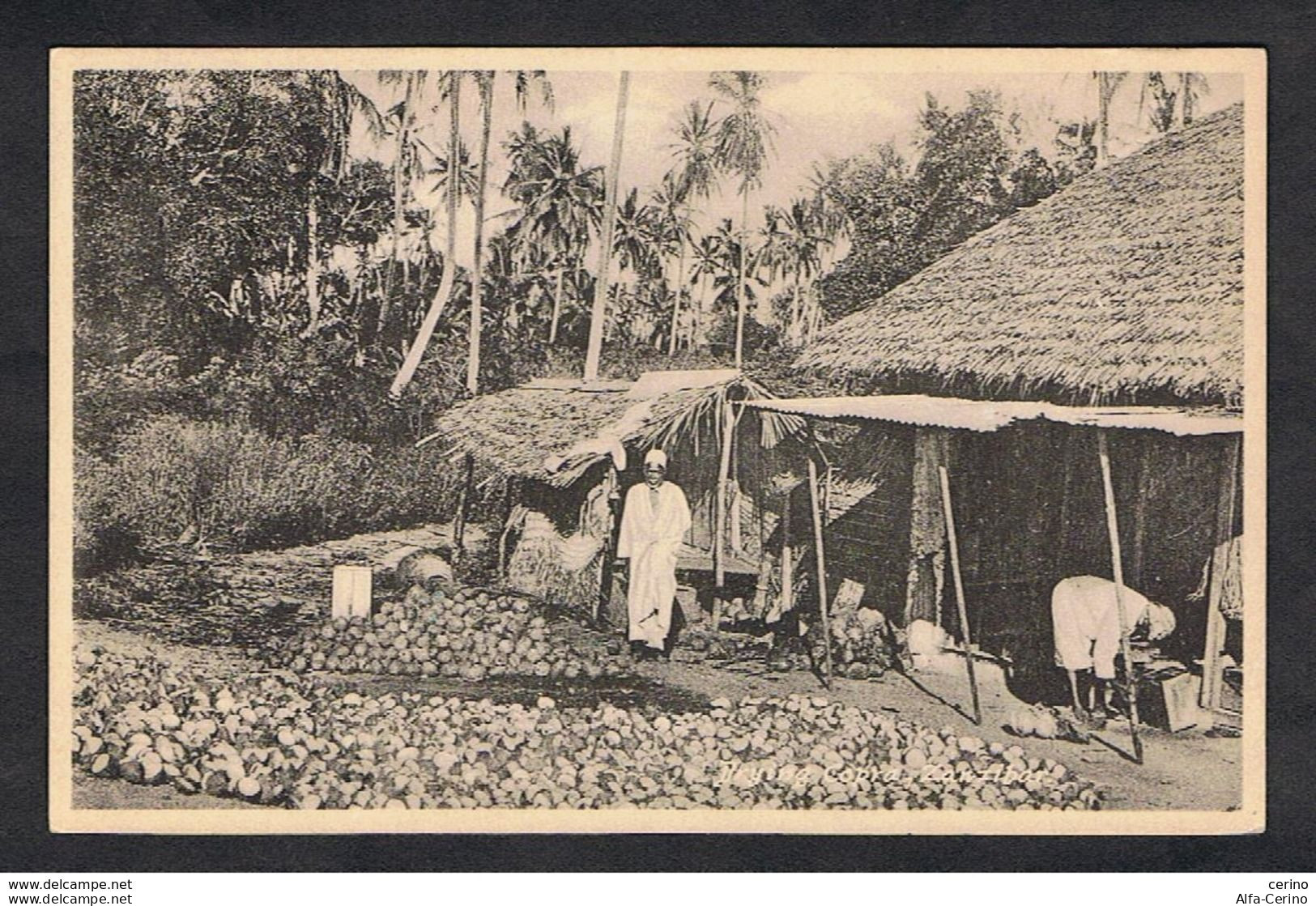 ZANZIBAR:  1954  ILLUSTRATED   POSTCARD  WITH:  C.30+c.10+c.10 ( N° 200 Overprinted+208X2 )  -  TO  ITALY - Zanzibar (...-1963)