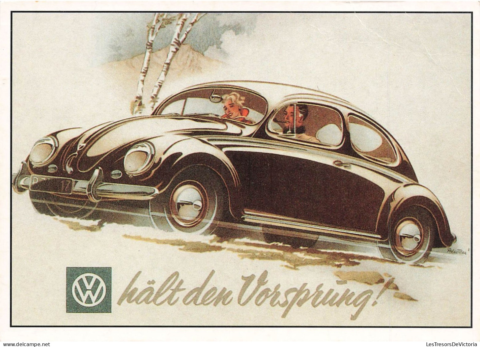 TRANSPORT - Volkswagen - PARC Archiv Edition - Hält Den Vorsprung ! - Carte Postale Ancienne - Taxis & Droschken