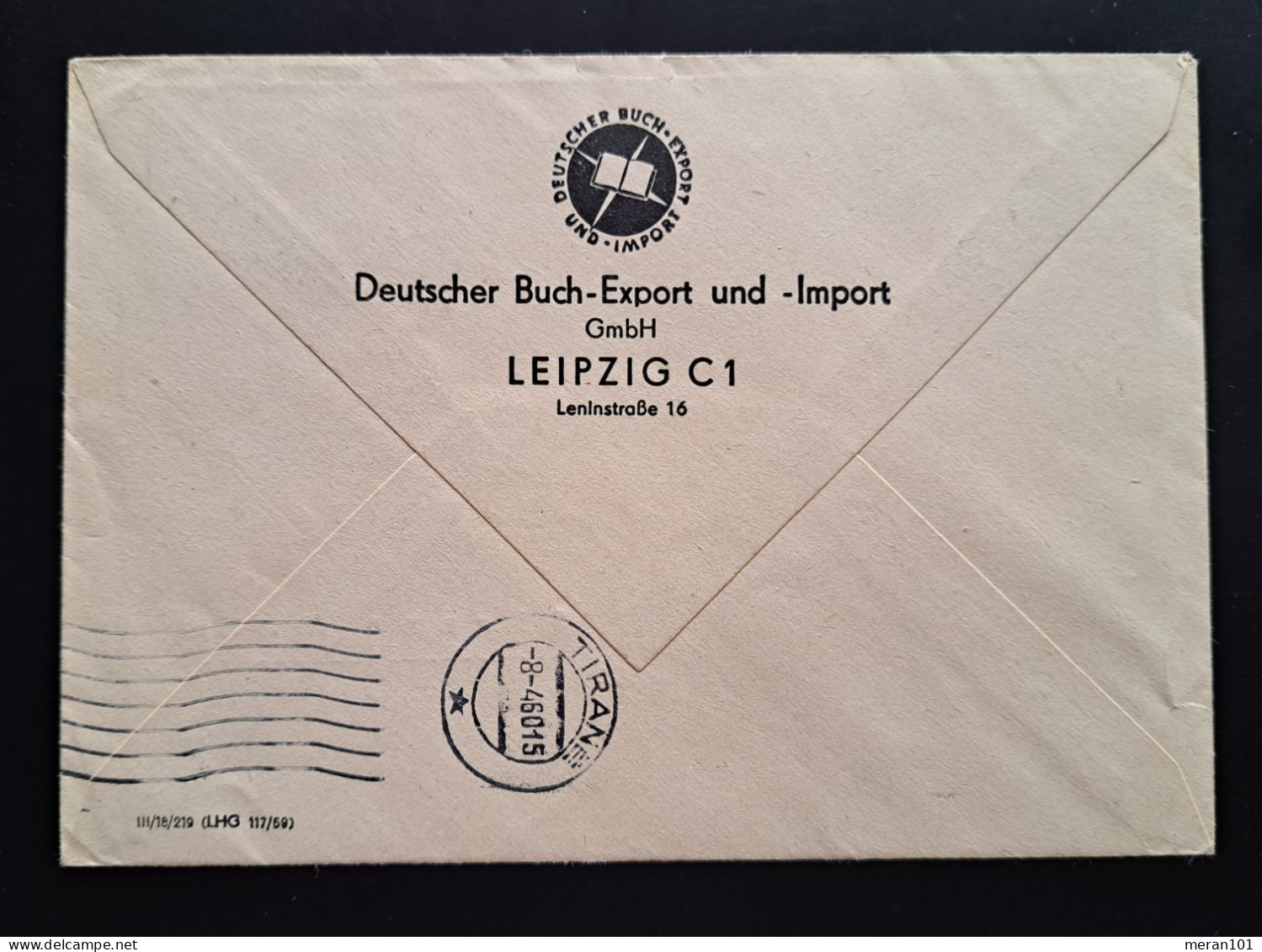 DDR 1960, Erstflug BERLIN-TIRANA Albanien - Correo Aéreo