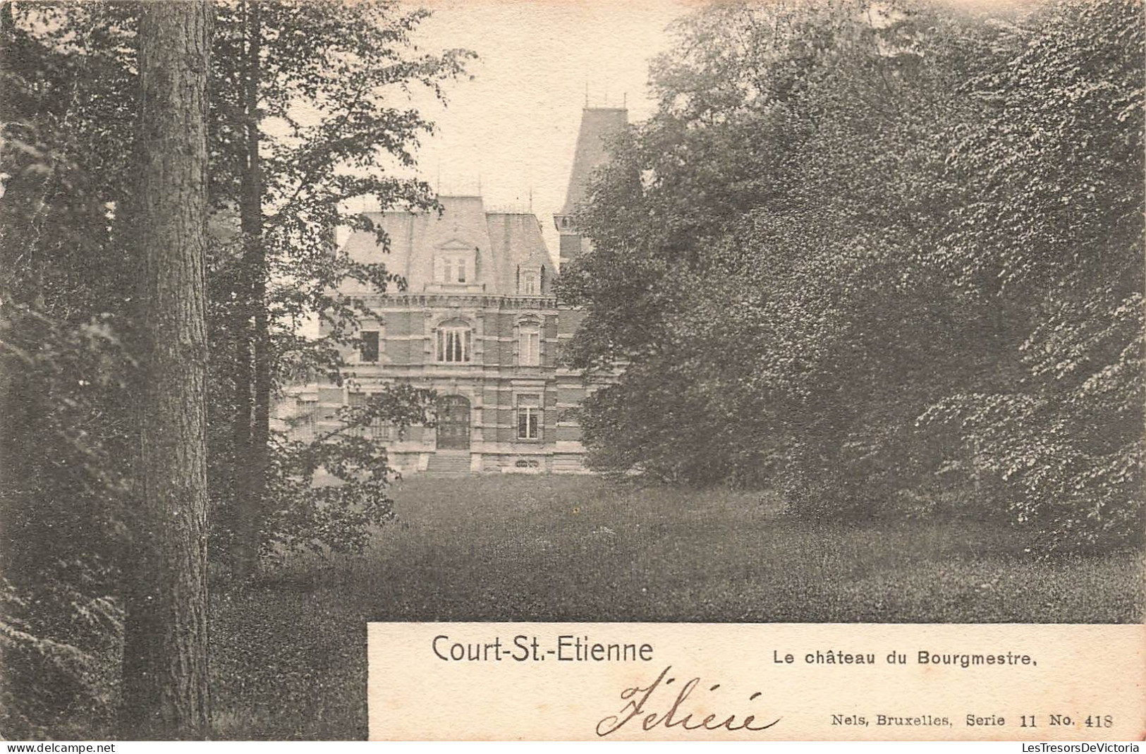 BELGIQUE - Court-Saint-Etienne - Le Château Du Bourgmestre - Carte Postale Ancienne - Court-Saint-Etienne