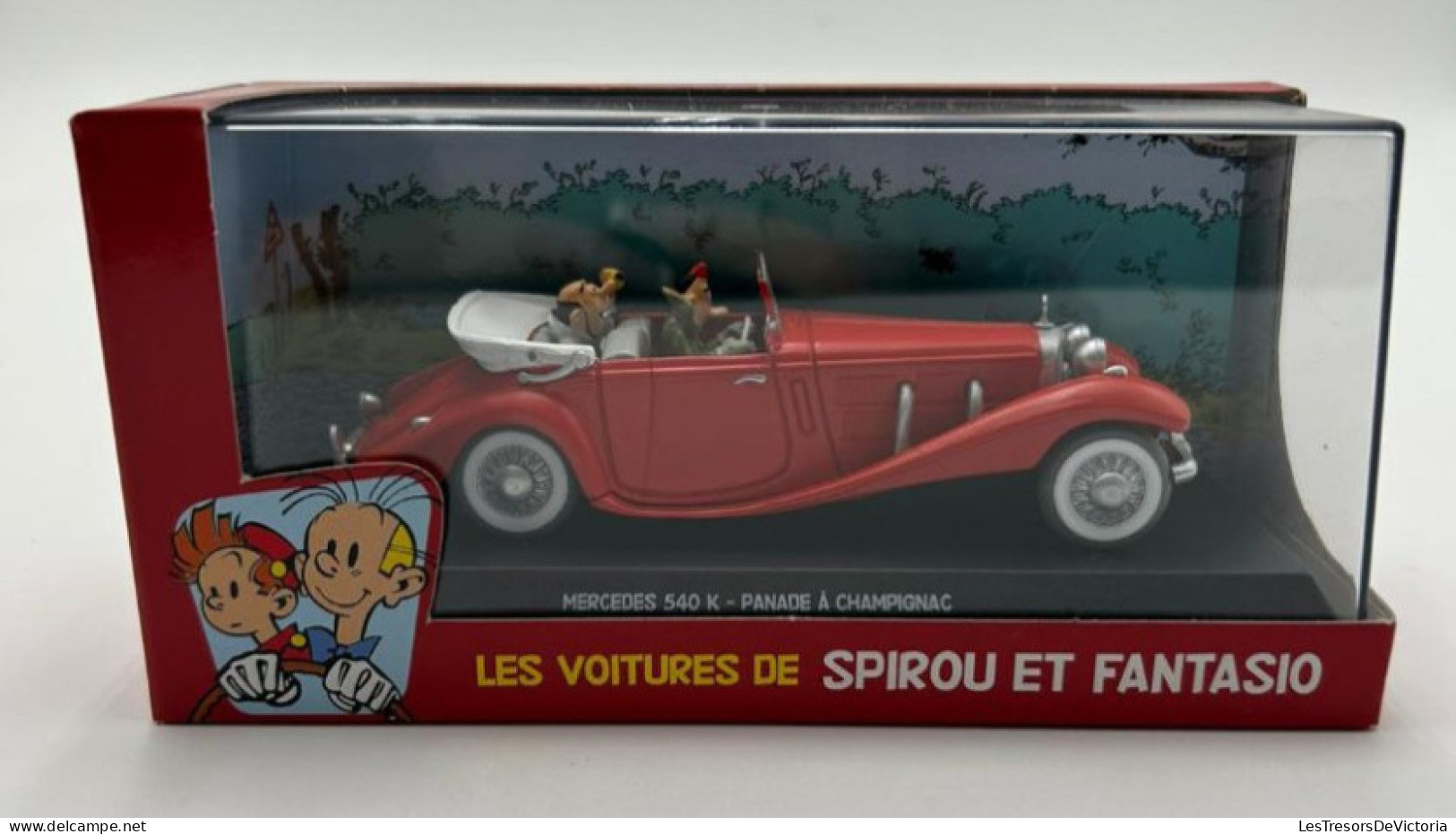 SPIROU - Figurines - Les Voitures De Spirou Et Fantasio - Modèle Réduit Editon Atlas - Mercedes 540k - Champignac - Autres & Non Classés