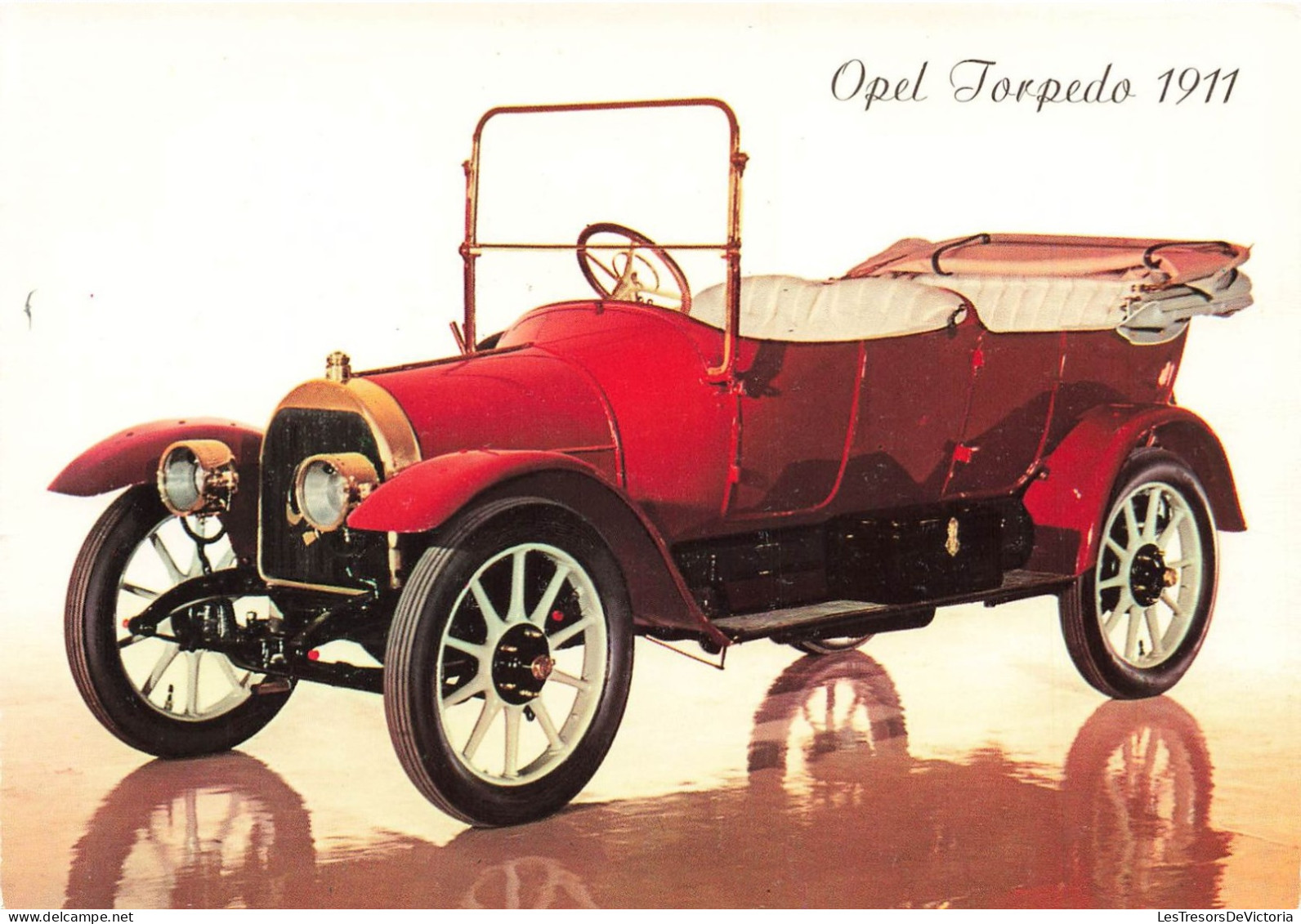 TRANSPORT - Opel Torpedo 1911 - Rouge - Voiture Ancienne - Carte Postale Ancienne - Taxi & Carrozzelle