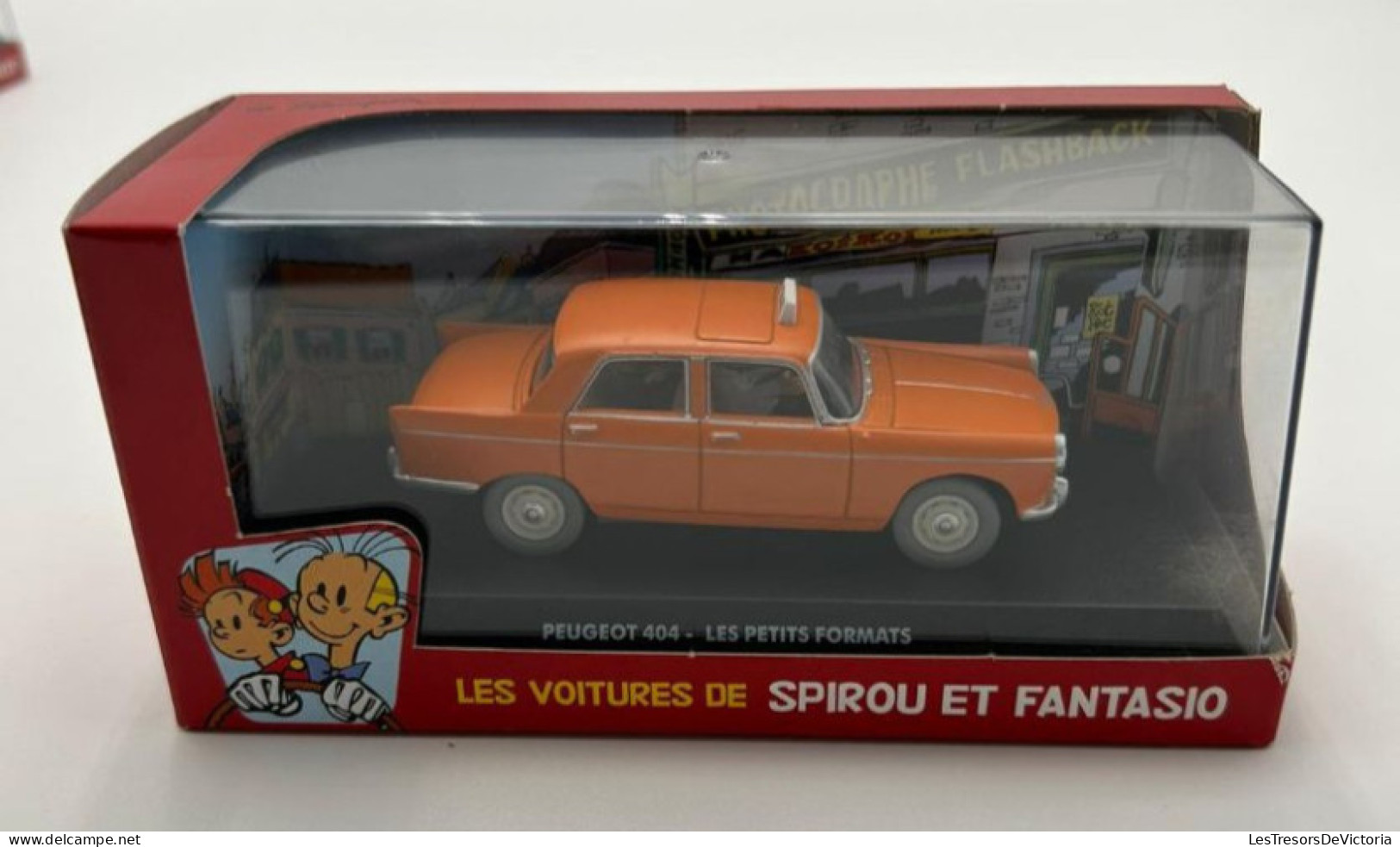 SPIROU - Figurines - Les Voitures De Spirou Et Fantasio - Modèle Réduit Editon Atlas - Peugeot 404 - Taxi - Andere & Zonder Classificatie