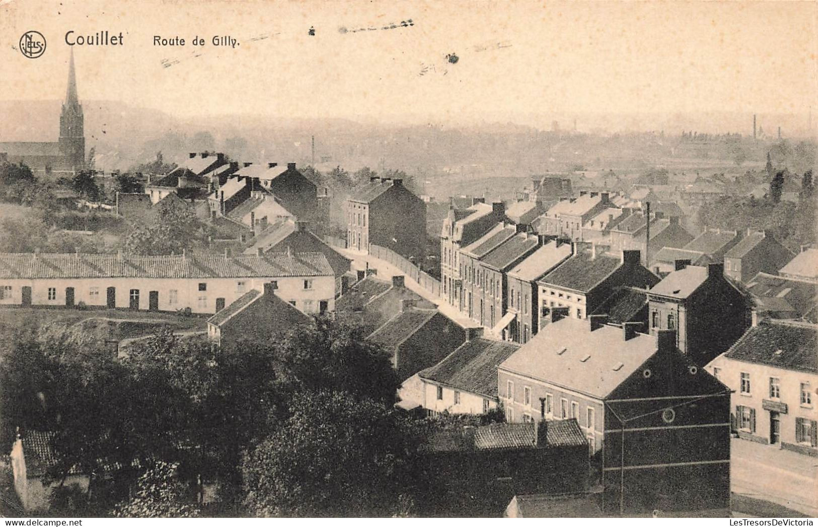 BELGIQUE - Couillet - Route De Gilly - Carte Postale Ancienne - Charleroi