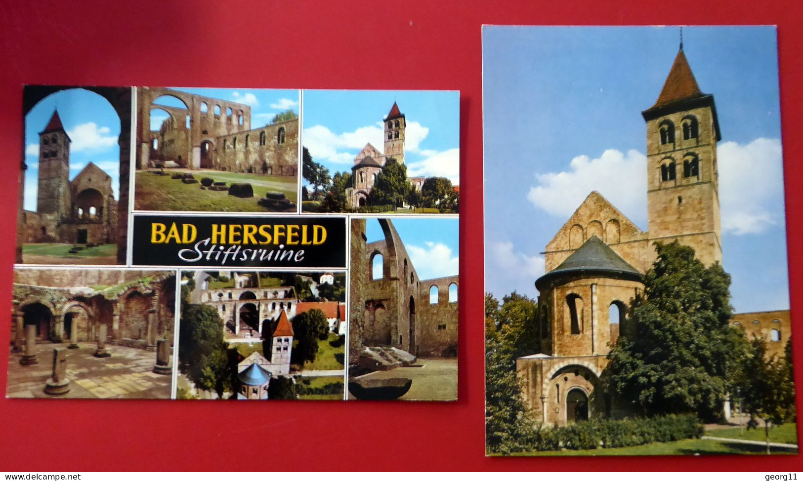 2 X Bad Hersfeld - Stiftsruine - Hersfeld-Rotenburg Hessen Kirche Kloster Abtei, Größte Roman. Kirchenruine Der Welt. - Bad Hersfeld